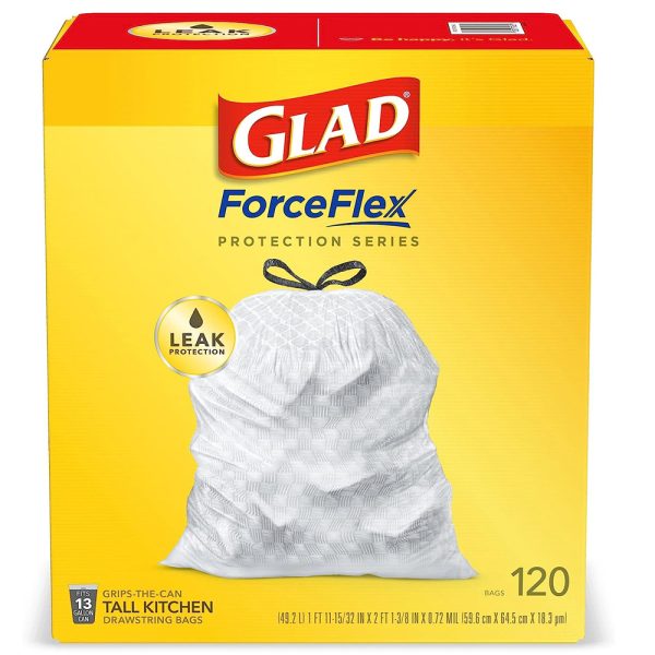 Glad ForceFlex Protection Series Tall Kitchen Trash Bags