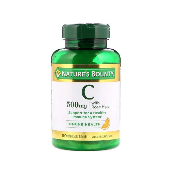 Nature's Bounty, C-500 mg Delicious Chewable w/ Rose Hips Tablets